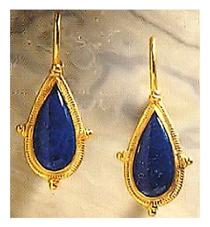 Dorrit Lapis Stone Earrings