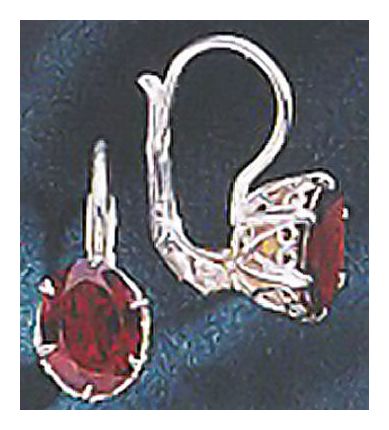 Geraldine Garnet Earrings