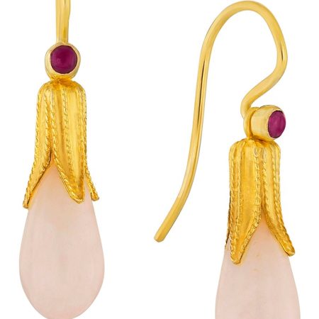 Jane Eyre Rose Quartz Earrings