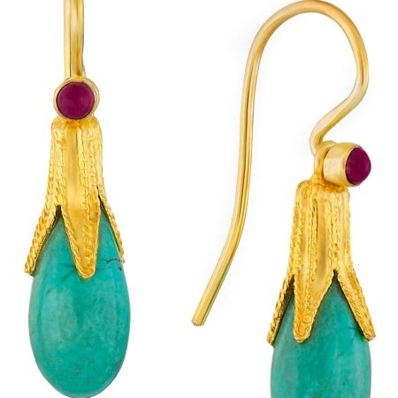 Jane Eyre's Turquoise Teardrop Earrings