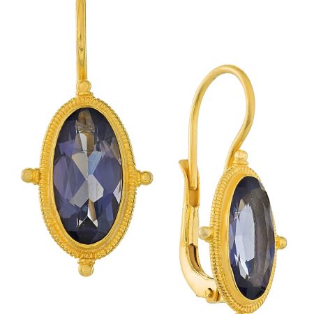 Lewis Carroll Iolite Earrings