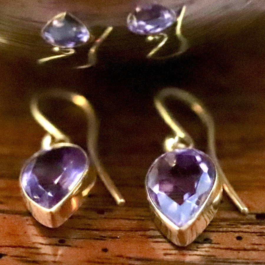 Lost Hearts Amethyst Earrings