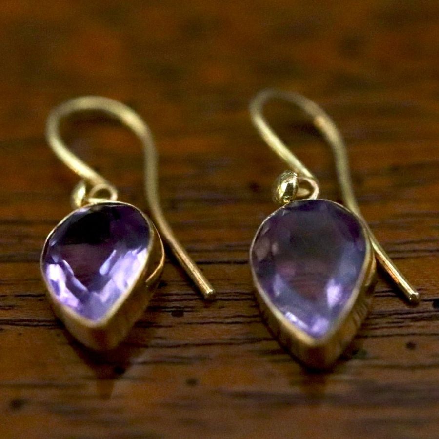 Lost Hearts Amethyst Earrings