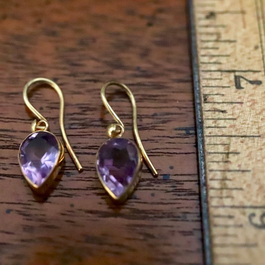 Lost Hearts Amethyst Earrings