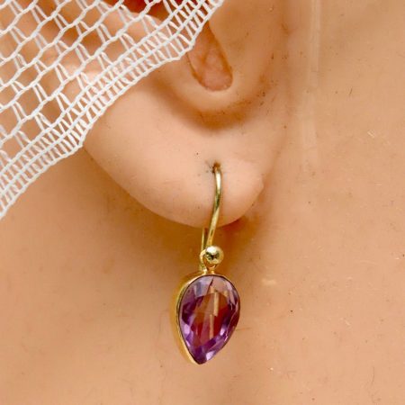 Lost Hearts Amethyst Earrings