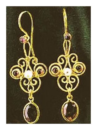 Sylvie Somerset Garnet Earrings