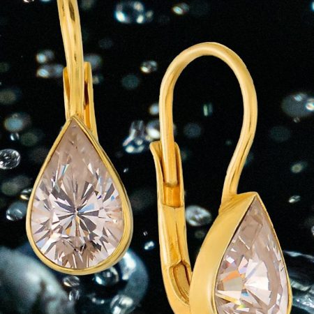 The Romaunt of Margret Cubic Zirconia Teardrop Earrings